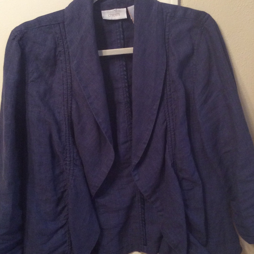 Chico’s Jackets‎ and Coats Linen Blend Blazer
